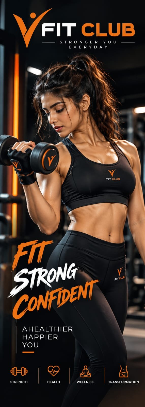 VFITCLUB promotional artwork — strength training