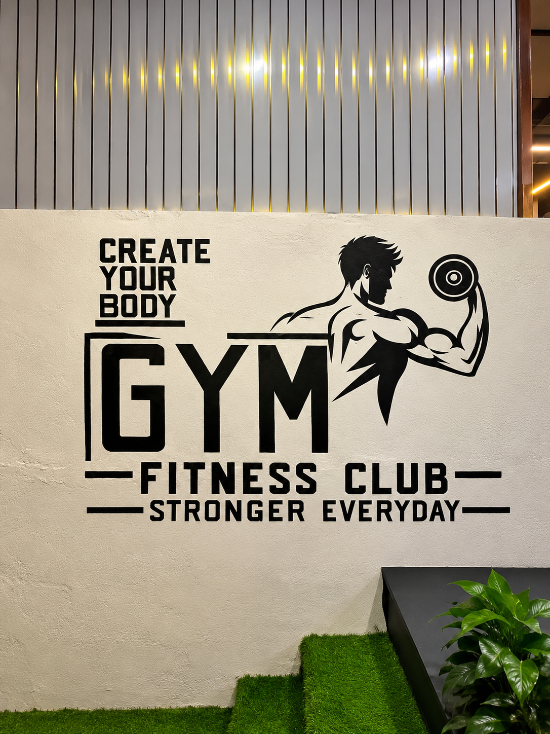 VFITCLUB branded wall